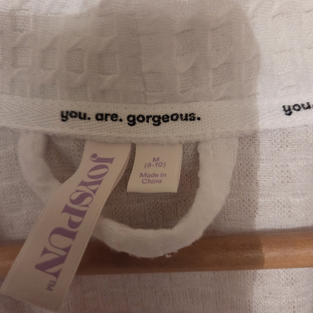 Joyspun Women's White Robe - Picture 2 of 5